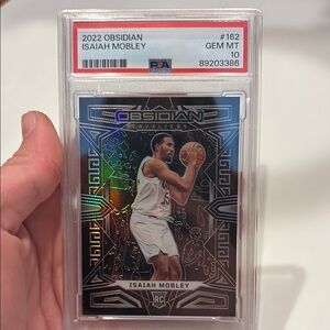 2022 Obsidian basketball Isaiah Mobley base rookie psa 10